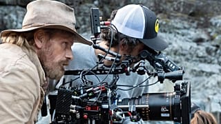 Viggo Mortensen durante as filmagens de "The Dead Don't Hurt"