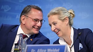 Tino Chrupalla és Alice Weidel, az AfD két társelnöke