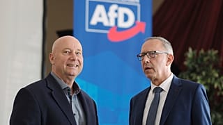 Ο ΓΓ του AfD με τον πρόεδρο του κόμματος στη Σαξωνία