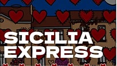 Grafismo do Sicilia Express, por Alessandro Enriquez