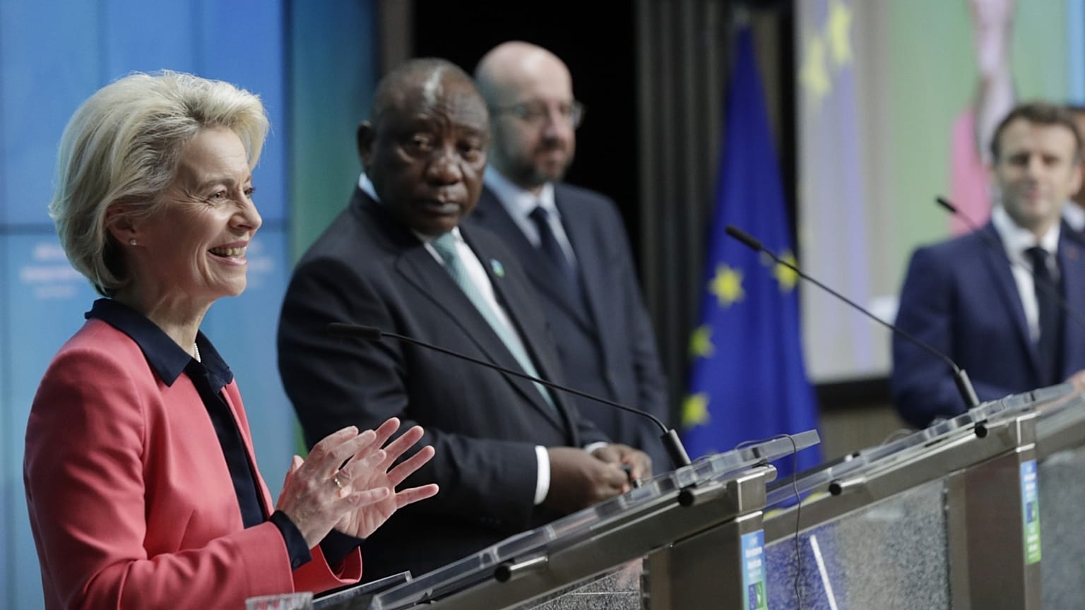 Ursula von der Leyen bizottsági elnök két éve, az EU-Afrika csúcson