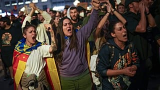 Manifestantes en la convocatoria original de principios de noviembre, en Valencia