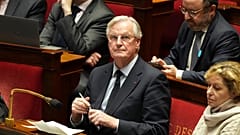 Le Premier ministre français Michel Barnier à l'Assemblée nationale, le lundi 2 décembre 2024 à Paris.