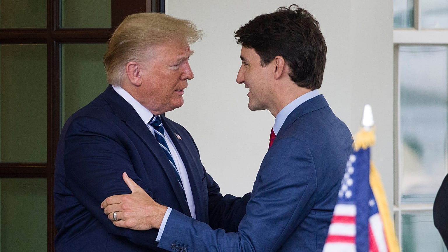 Başkan Donald Trump, Kanada Başbakanı Justin Trudeau'yu Beyaz Saray'da karşıladı, 20 Haziran 2019