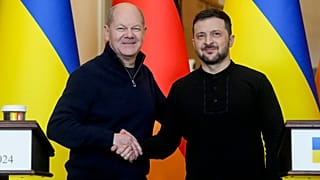 Le chancelier allemand Olaf Scholz a rencontré son homologue ukrainien Volodymyr Zemensky ce 2 décembre 2024, en Ukraine.