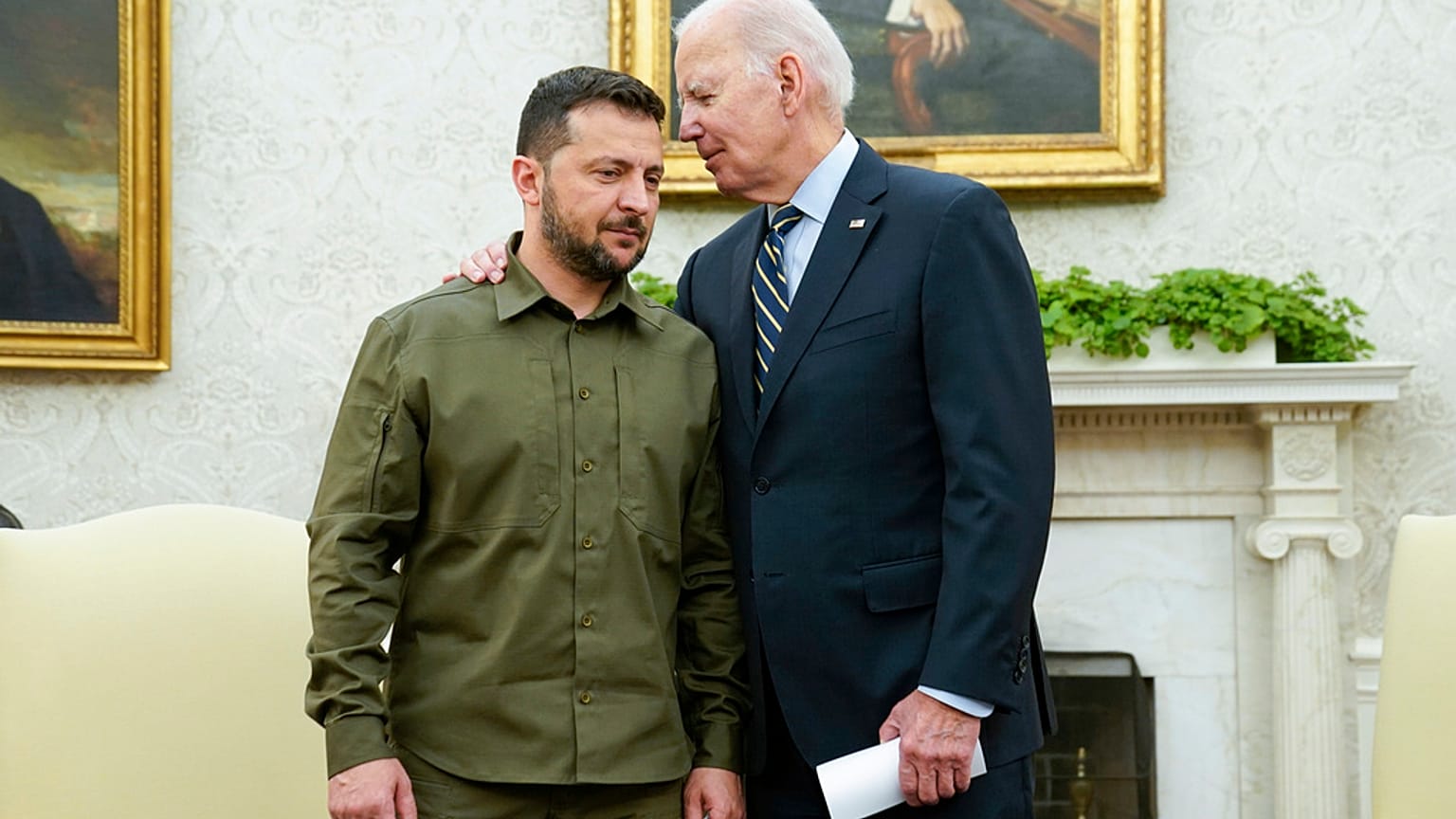Βολοντίμιρ Ζελένσκι και Τζο Μπάιντεν από παλαιότερη συνάντησή τους