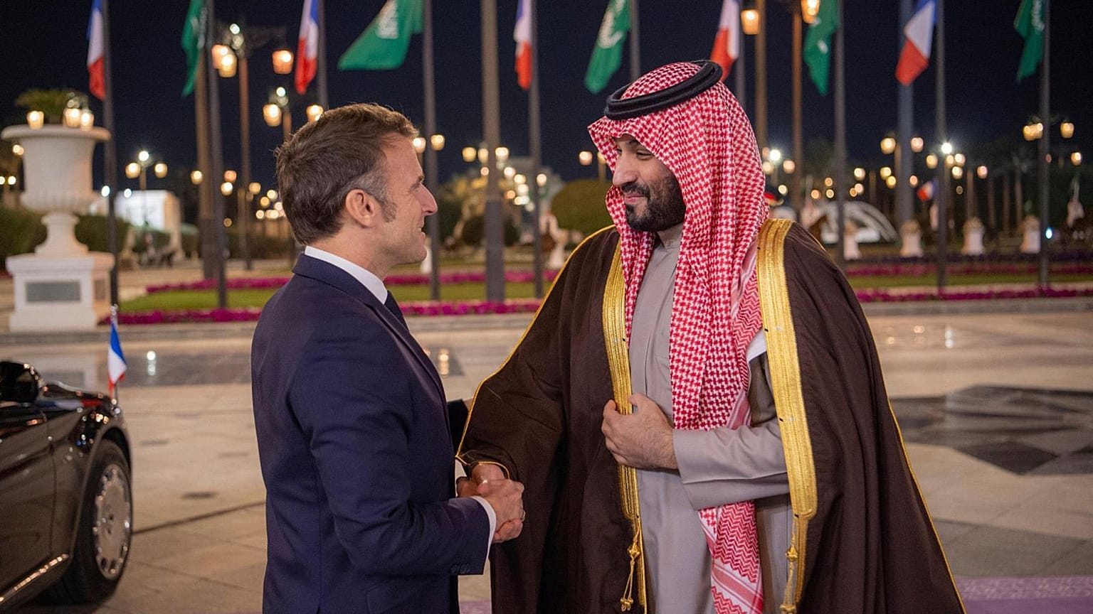 محمد بن سلمان و امانوئل ماکرون