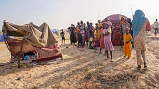 وصول اللاجئين السودانيين إلى عكا، تشاد، الأحد 6 أكتوبر/تشرين الأول. 2024