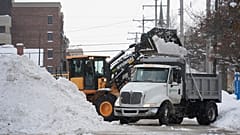 Trabajos de limpieza de nieve