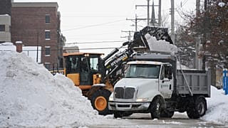 Trabajos de limpieza de nieve