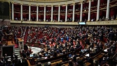 L'hémicycle de l'Assemblée nationale à Paris.