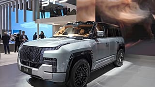 The new Yangwang U8 hybrid electric car by BYD is presented at the Geneva International Motor Show (GIMS) in Geneva, Switzerland, Monday, Feb. 26, 2024. 