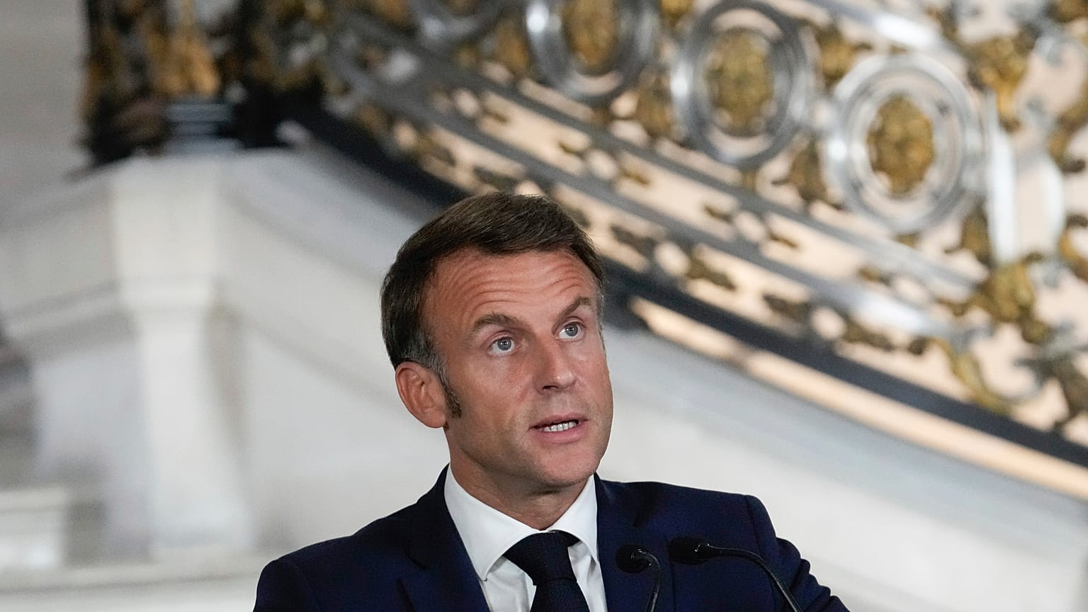 Emmanuel Macron francia elnök 2024 szeptemberében.