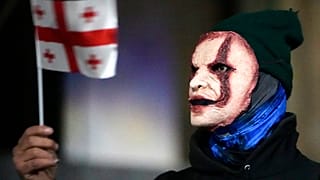Demonstrant in Tiflis