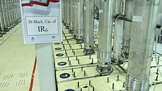 Urándúsító centrifuga a natanzi erőműben