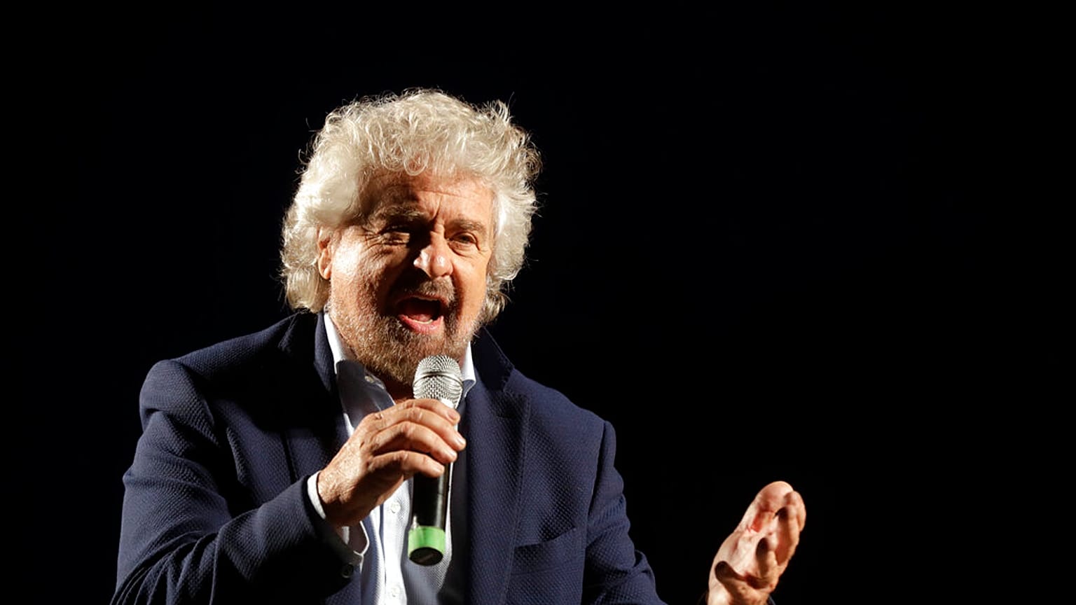 Il fondatore del Movimento 5 Stelle Beppe Grillo nel 2016 