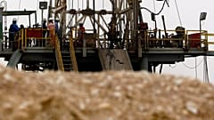 Una plataforma petrolífera en acción