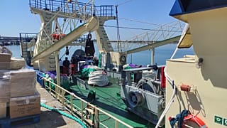 Imagen de archivo de un barco de pesca.