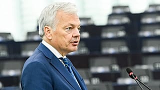 El ex Comisario europeo Didier Reynders en el Parlamento Europeo de Estrasburgo