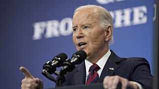 President Joe Biden speaks about his administrations economic playbook and the future of the American economy at the Brookings Institution in Washington, 10 Dec 2024.