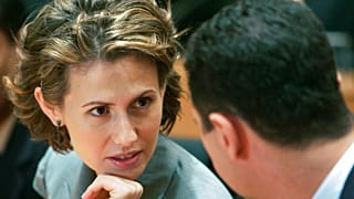  أسماء الأسد أثناء زيارتها مع زوجها إلى حرم شركة إنفوسيس تكنولوجيز، في بنغالور، الهند، الجمعة، 20 حزيران/يونيو، 2008.