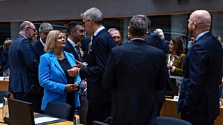 Germany's Interior Minister Nancy Faeser during a round table meeting of EU justice and interior ministers at the European Council building in Brussels, Dec. 12, 2024.
