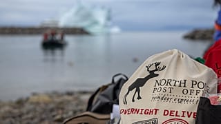 Gifts are brought to the Nunavut of the Canadian Arctic