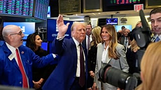 ABD'nin seçilmiş başkanı Donald Trump, New York Menkul Kıymetler Borsası'nda, 12 Aralık 2024