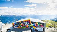 Street art in Crans-Montana, Switzerland