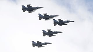 Tayvan Hava Kuvvetleri'ne ait F-16'lar.