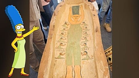 'Marge Simpson' painting discovered on ancient Egyptian tomb goes viral  