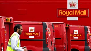 Royal Mail vans at London's Mount Pleasant sorting office. 12 September 2013.
