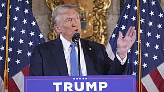 Seçilmiş Başkan Donald Trump, Mar-a-Lago'da düzenlenen basın toplantısında konuşuyor, 16 Aralık 2024