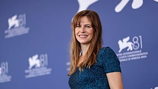 Maura Delpero, regista del film Vermiglio, durante l'81esima edizione della Mostra del Cinema di Venezia, 2 settembre 2024