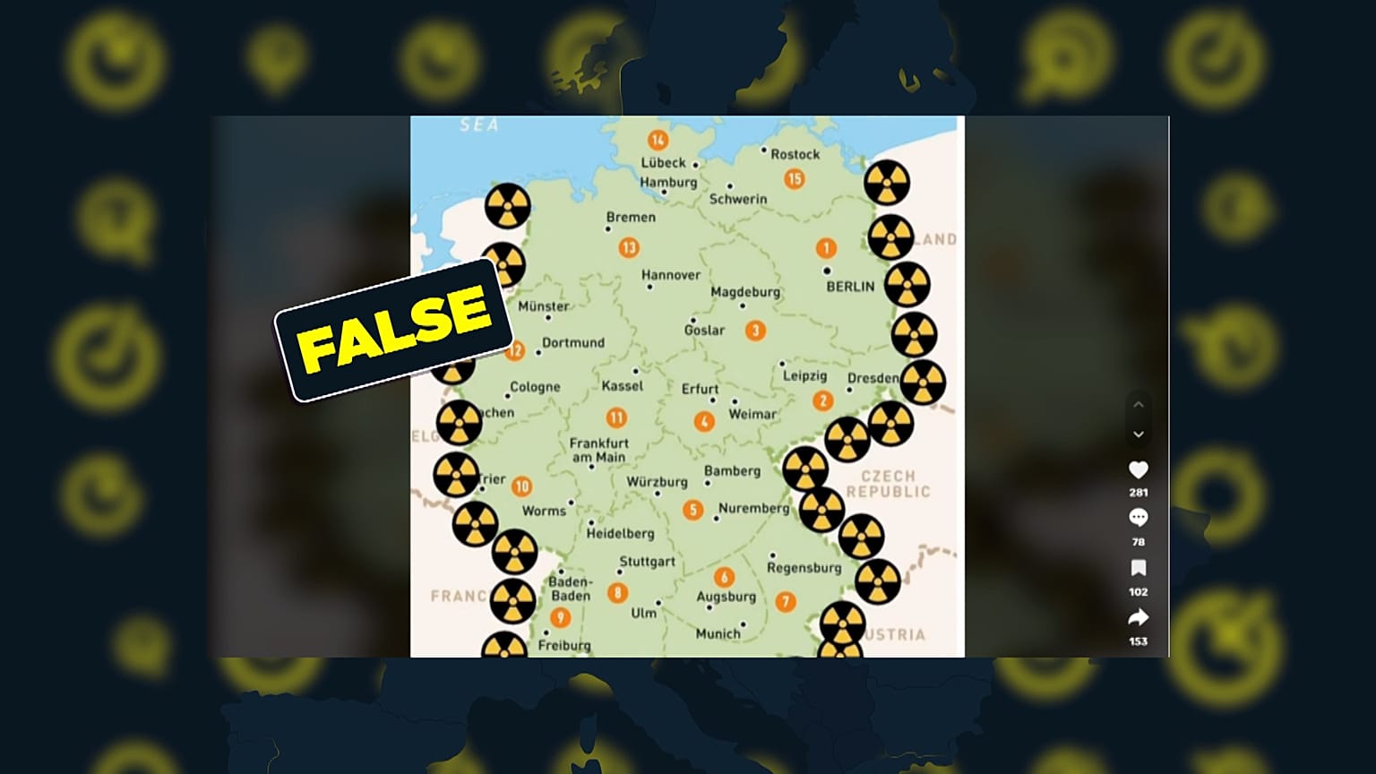 O mapa é antigo e enganador