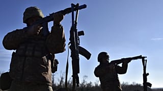Ukrán katonák kiképzése Zaporizzsja térségében