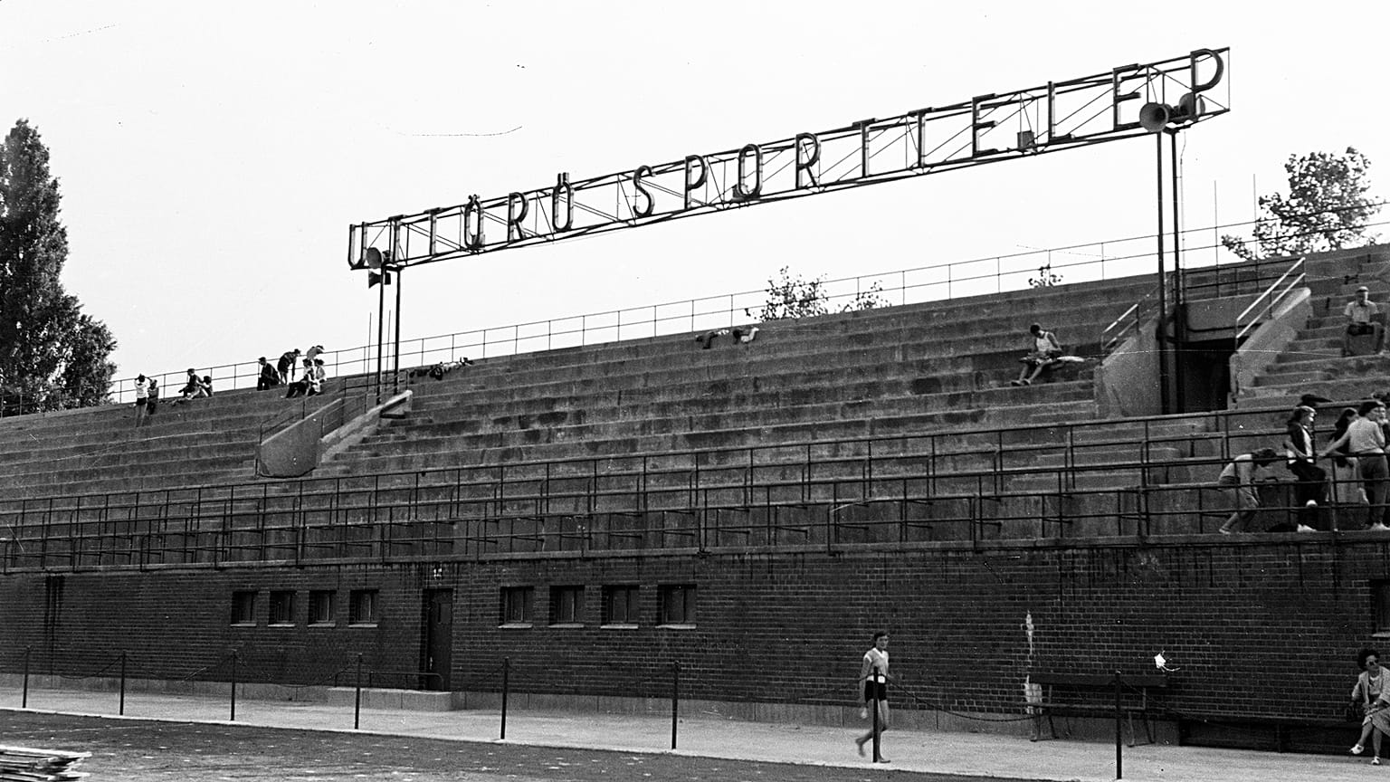 Az Úttörő stadion lelátója 1963-ban