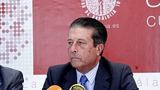 Mayor Zaragoza como ponente en un curso de verano de la Universidad Internacional de Andalucía, en 2007