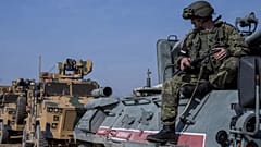 Türk ve Rus askerleri, Derbesiye kasabası yakınlarında devriye geziyor, 1 Kasım 2019