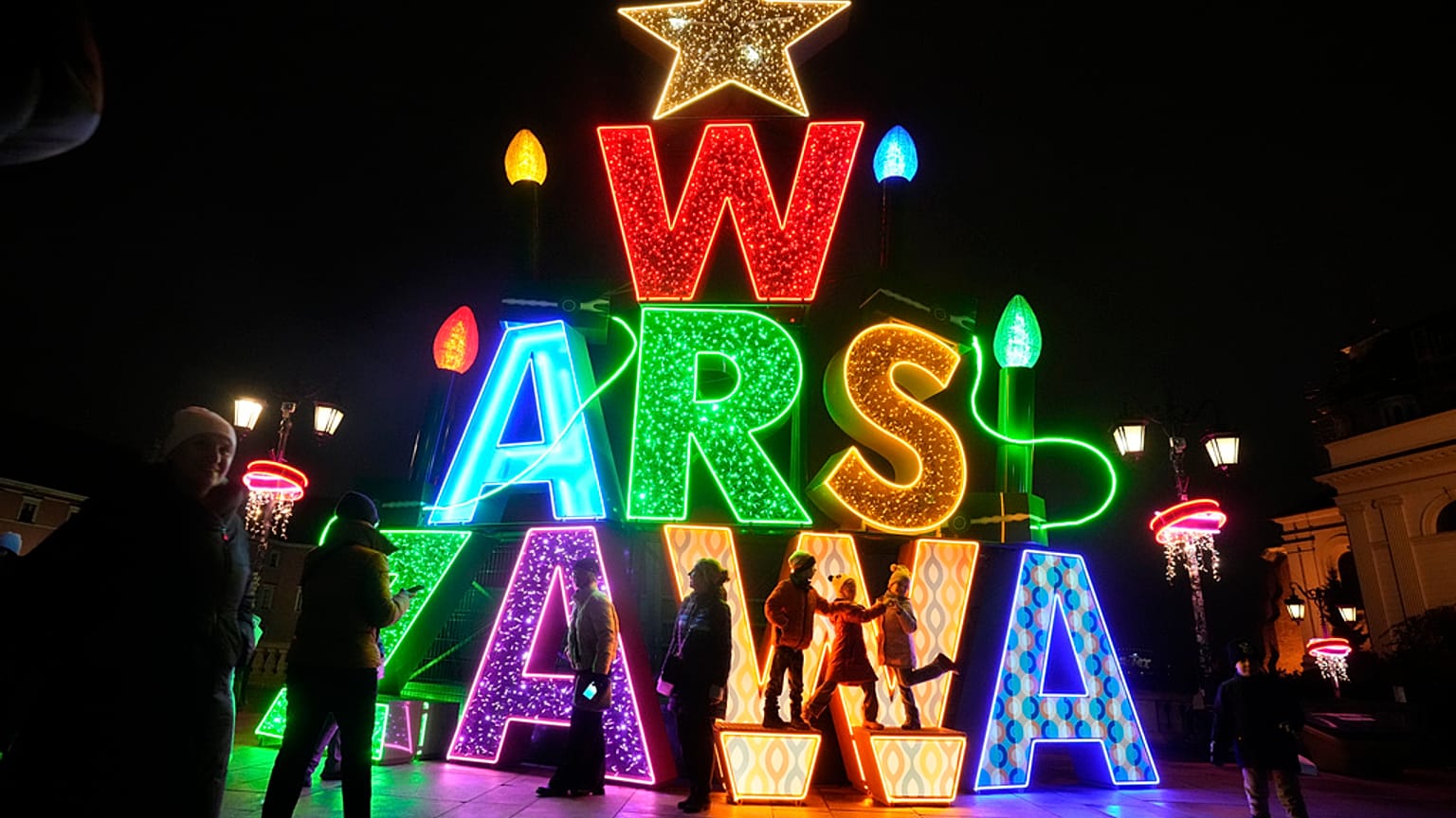 Dekoracje świąteczne w Warszawie