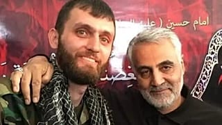 محمد رضا نوري إلى جانب قاسم سليماني 