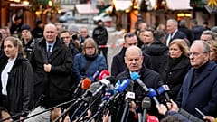 Olaf Scholz spricht in Magdeburg