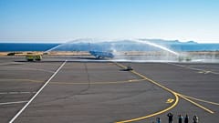 Girit Adası'nda, Robinson Airlines'a ait bir uçak, Heraklion Havalimanında, 1 Temmuz 2020