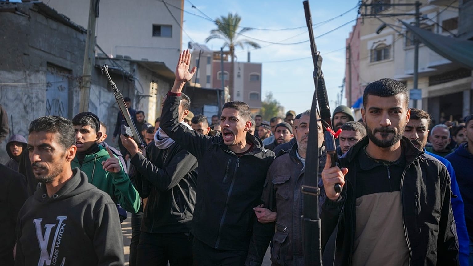 Procession funéraire, Deir al-Balah, bande de Gaza, le 22 décembre 2024