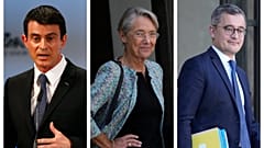 Manuel Valls, Élisabeth Borne et Gérald Darmanin (de gauche à droite) font leur retour au gouvernement.