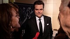 Matt Gaetz num cocktail da gala anual do New York Young Republican Club, no domingo, 15 de dezembro de 2024.