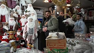 Магазин рождественских украшений в Дамаске