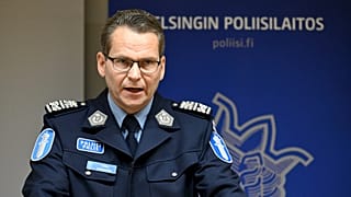 Finnish National Police Comissioner Ilkka Koskim'ki attends a press conference in Helsinki, 26 December 2024