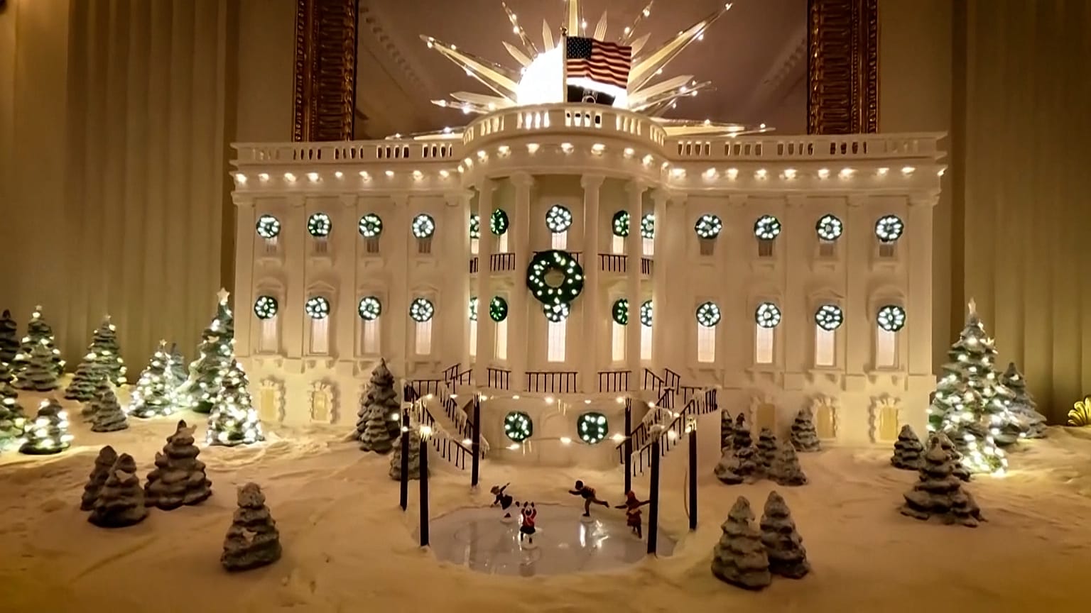 La Casa Bianca in miniatura, Washington D.C., Stati Uniti, 24.12.2024 