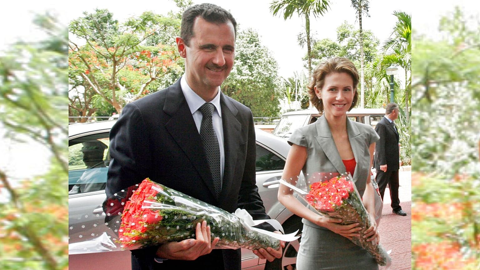 Bashar al-Assad and his wife Asma Assad